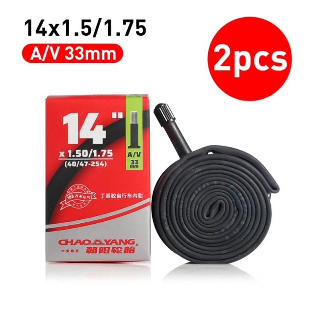 Chaoyang Câmara de Ar para Bicicleta Schrader Mountain Bike 2 Peças 14-20 polegadas