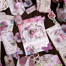 Sr. papel romântico terra série, conjunto de 40 peças, papel fresco colagem retro, adequado para diy e manual livro - Image 2