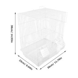 Gaiola para pássaros, papagaio, calopsita, fio, gaiolas para animais de estimação, para pássaros, transporte de viagem, ferro forjado, portátil, gaiola para papagaio - Image 6