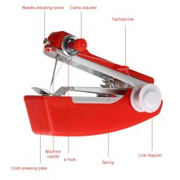 Máquina De Costura Manual Portátil, Mini Máquinas De Ponto De Roupa De Mão, Útil para DIY, Doméstico, Couro, Ferramentas De Tecido, Acessórios - Image 3