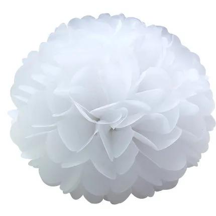 Pompom de Papel de Seda 20cm - Decoração Floral para Casamentos e Aniversários, DIY Artesanato em Papel