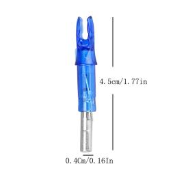 6/12pcs 6.2mm Seta Automaticamente Iluminado Vermelho Verde Levou Seta Nock Para Seta De Carbono de fibra vidro flecha Tiro Com - Image 6