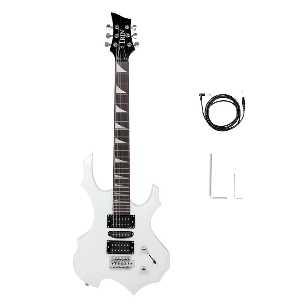 Irin guitarra elétrica 24 trastes 6 cordas corpo de bordo guitarra elétrica com saco alto-falante peças de guitarra necessárias acessórios - Image 1
