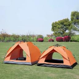 Tenda de acampamento totalmente automática, para 1-2/3-4 pessoas, à prova de chuva, à prova de vento, anti-uv, barracas ao ar livre para praia, viagem, mochilão, caminhada - Image 5