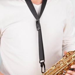 Saxofone ajustável Correia do pescoço com gancho, confortável saxofone, Soprano, Alto, Tenor, Clarinete, 1 Pc - Image 2