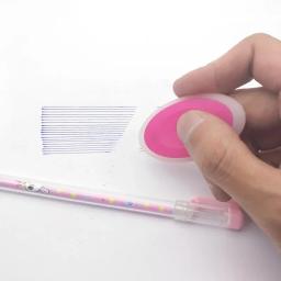 Recarga de caneta apagável para escola e escritório, tinta preta e azul, alça lavável, ferramentas de escrita, papelaria, atacado, 100 PCs/set, 0,5mm - Image 4