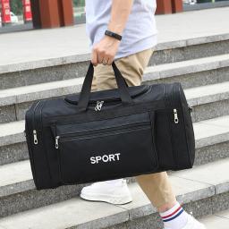Saco de esportes Oxford impermeável com zíper, grande capacidade, bolsa de treinamento de fitness multifuncional, resistente ao desgaste, futebol ao ar livre - Image 2