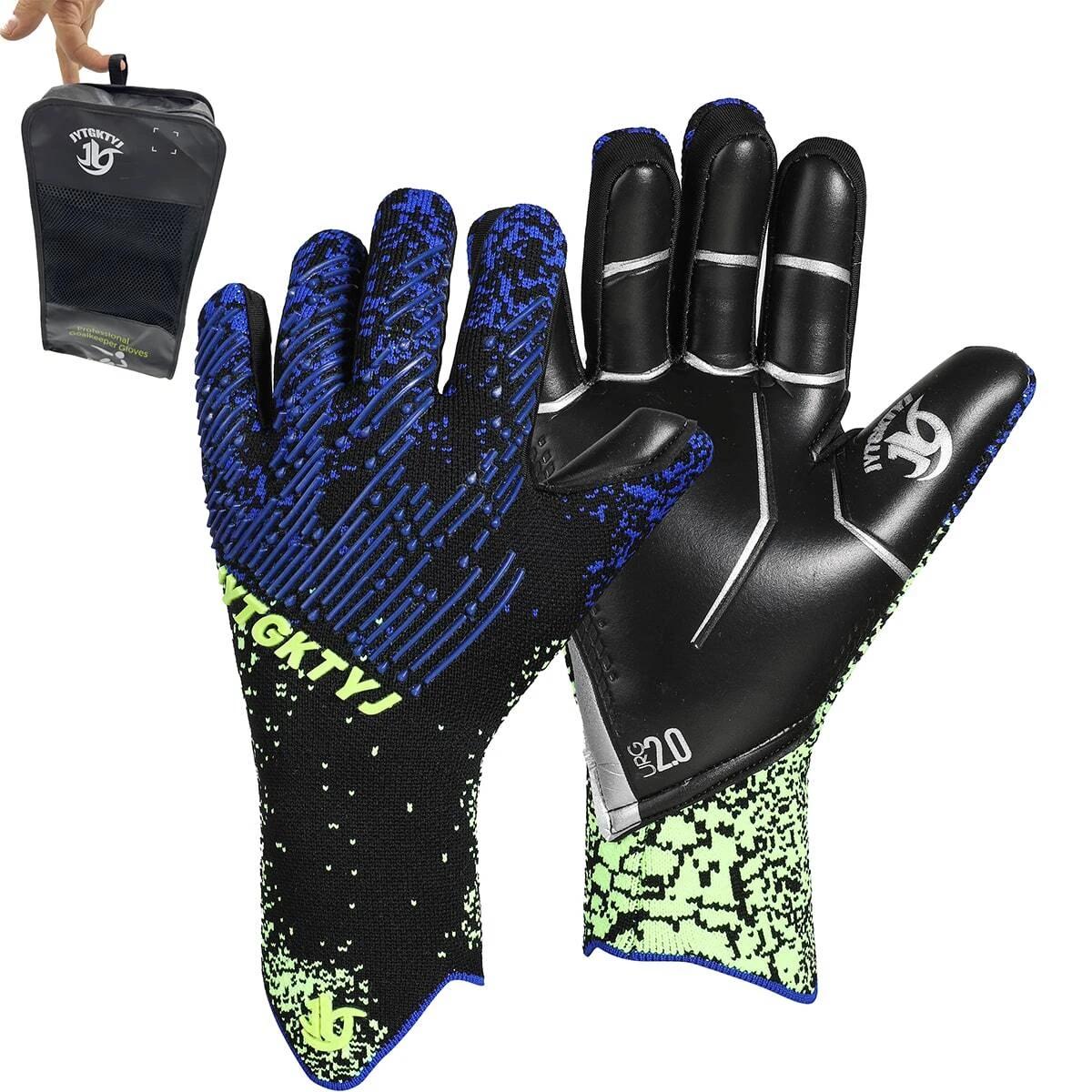 Luvas de futebol para jovens e adultos, Luvas respiráveis para goleiro, Aderência forte para treinamento profissional de futebol - Image 1