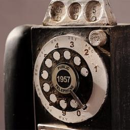 Telefone de parede retrô pingente, modelo de telefone vintage, ornamentos pendurados, artesanato móveis, presente para bar, decoração do lar, telefone antigo - Image 4