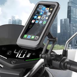 Suporte do telefone móvel da bicicleta impermeável ajustável, montagem universal da bicicleta, guiador da motocicleta, apoio do telefone celular, caixa do suporte - Image 4