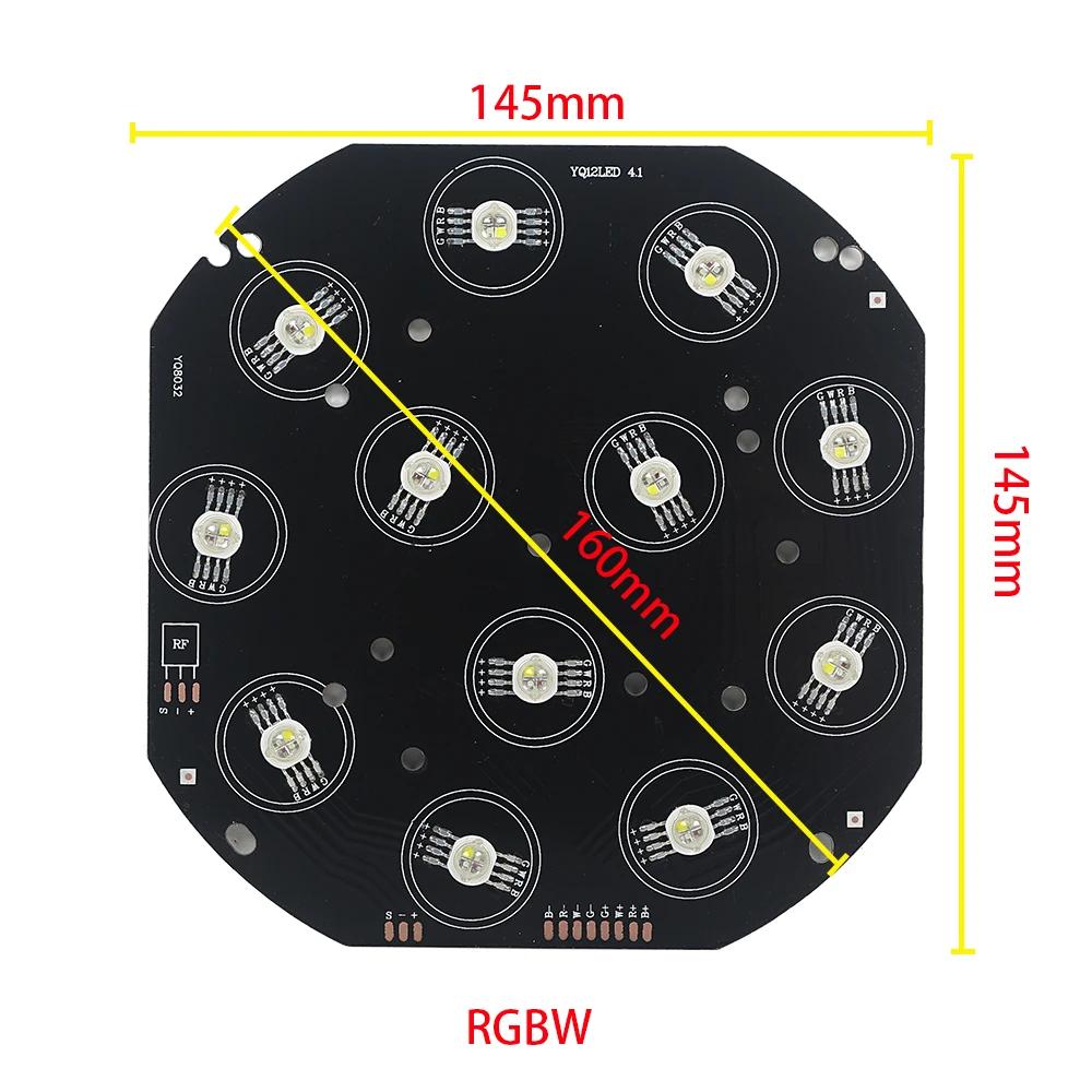 LED Light Board 12x12w RGBW 4em1 12x18W RGBW 6em1 Led Par Luz Bare Board 24V Led Par Luz Peças de Reparo - Image 1