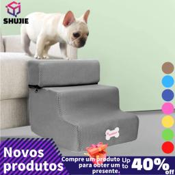 Anti-Slip removível Pet Bed Escadas, 3 Passos Ramp Ladder, Casa pequena para cães e gatos, Pet Supplies, Hot - Image 1