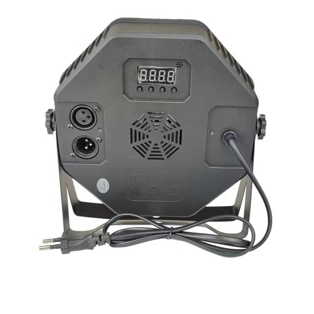 Luz Disco Profissional com Controle de Voz e LED RGB para Festas, KTV, DJ e Decoração de Palco - Projetor Par DMX512 18W