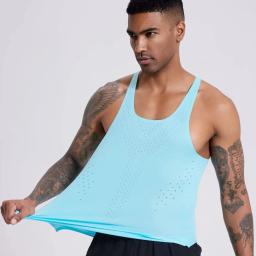 Camisola de Alças Masculina e Feminina de Atletismo, Colete Running, Speed Sports, Camisas Fitness, Rapazes Atleta, Atletismo, Maratona, Roupas Sem Mangas - Image 4