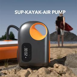 Bomba de ar elétrica inflável dc sup bomba 20 psi inflável elétrico inflatable inflator de ar para surf paddle board barco caiaque - Image 2