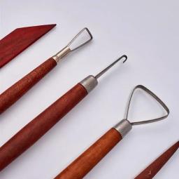 Kit de escultura em argila vermelha, 9 peças, alisamento, escultura em cera, cerâmica, ferramentas de modelagem de polímero, ferramenta perfeita - Image 4