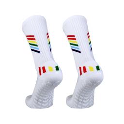 Silicone antiderrapante meias com padrão Multicolor para adultos, futebol meias, meias de futebol, alta qualidade, aperto de esportes, EU38-44, 2023 - Image 2