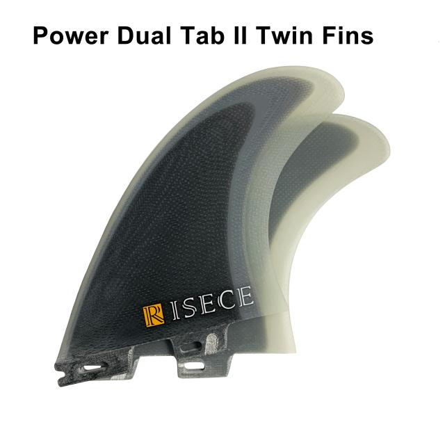 Fins de Fibra de Vidro Twin para SUP Surf - Conjunto com 2 Twinnie Fins Power GFK