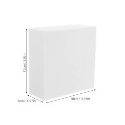 2 pçs blocos de espuma quadrados cubos de artesanato de poliestireno branco para esculpir arranjos florais diy artes 10x10x4 cm blocos quadrados - Image 4