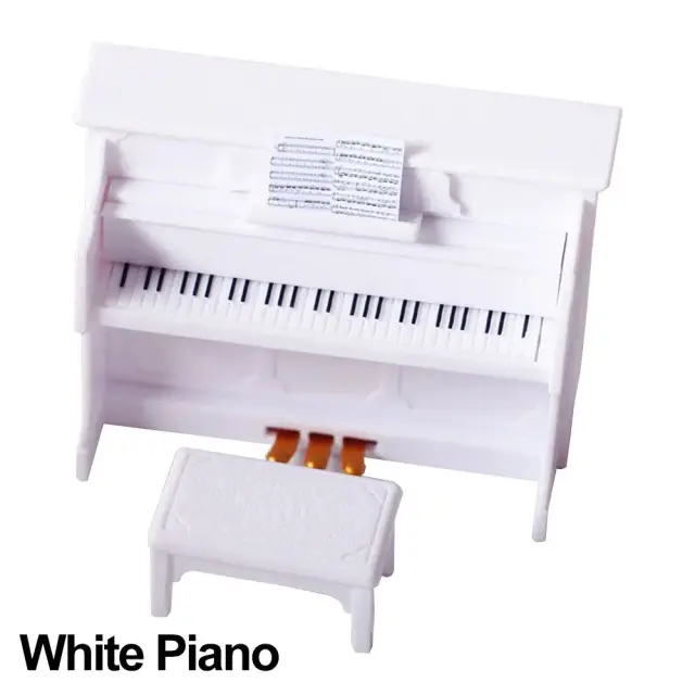 Acessórios de Miniatura para Bonecas: Microfone, Trompete, Violino, Guitarra, Piano e Bateria em Escala 1/12