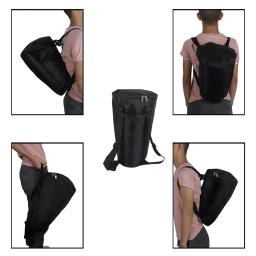 African Professional Preto Sacos De Tambor, Mão Tambor Sacos De Armazenamento, Djembe Bolsa, À Prova D' Água, Acessórios e Peças, 8" - Image 1