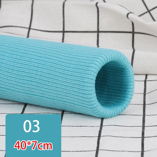 Tecido de Algodão Elástico com Nervuras para Camisola e Suprimentos de Costura DIY