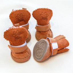 Novo cão de estimação quente gato sapatos de inverno para cães antiderrapante botas de neve do cão chihuahua shih tzu sapato melhor venda 2022 produtos sapatos para cães - Image 5
