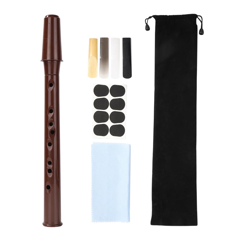 Mini saxofone de bolso com acessórios, 8 furos, saxofone profissional para iniciantes, amantes da música, instrumento de sopro - Image 1