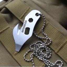 5 em 1 gadgets edc ao ar livre multifunções kit sobrevivência portátil ferramentas de corte faca acampamento corda colhedores abridor cortador corda - Image 3
