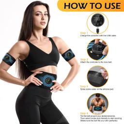 EMS Cinto Toning Abdominal, Toner muscular, Home Gym Fitness Training, Perna do braço da cintura do ventre magro do corpo, Perder peso - Image 3