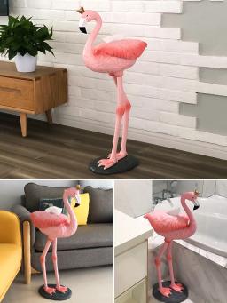 Flamingo resina tecido caixa estátua, ornamento criativo, sala de estar, decoração interior, escultura, casa, WC, artesanato decorativo personalizado - Image 5