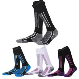 DIZETION 1 par inverno quente espessamento meias de esqui caminhadas meias para mulheres homens crianças ao ar livre anti-frio meias esportivas altas - Image 1