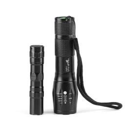 Zoomable impermeável lanterna LED, tocha durável, ao ar livre prático, caminhadas, Camping Acessório, Home Repair Tool, 500 Lumen, 1pc - Image 1