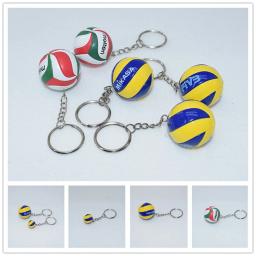 PVC voleibol chaveiro para criança bola de praia chaveiro criativo dos desenhos animados lembrança de esportes mini bola chaveiro do carro escola recompensa - Image 1