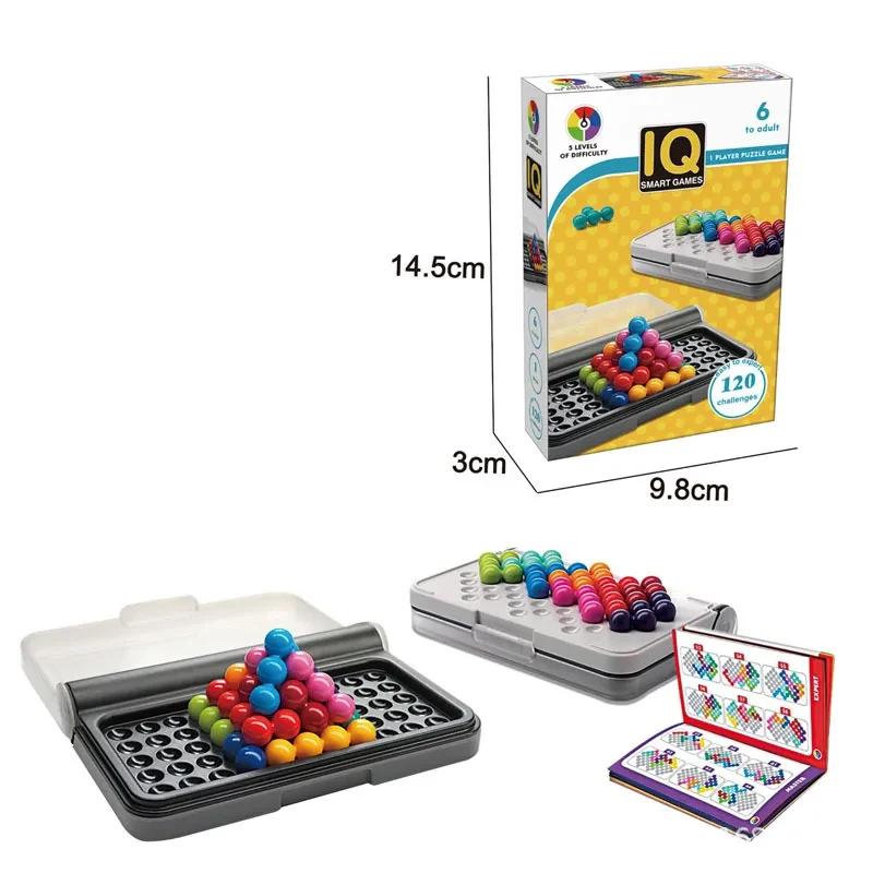 Contas de pirâmide mágica para crianças, presentes de brinquedo Montessori, jogo 3D, pensamento educacional e lógico, transformar rapidamente, QI, 120 desafio - Image 1