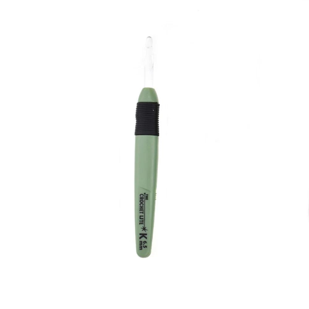 1pc led luz ganchos de crochê agulhas de tricô acessórios ferramentas de tecelagem ganchos de crochê diy luminosa ferramenta de agulha de tricô - Image 1