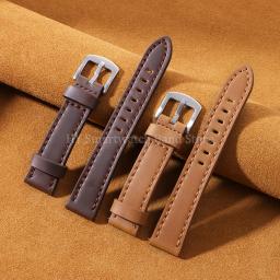 Pulseira de relógio de couro de vaca 18mm 20mm 22mm 24mm para pulseira smartwatch universal de liberação rápida pulseira de relógio de substituição masculina - Image 6