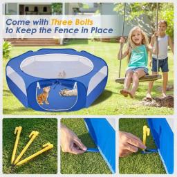 Cercadinho dobrável portátil para animal de estimação, Cercadinho para cobaia, Fácil de limpar, Quintal, Brinquedos Indoor e Outdoor - Image 2