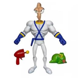 Em estoque minhocas minhoca jim anime figura psy corvo bob e minhoca figura de ação ornamentos estátua coleção boneca brinquedo presente do miúdo - Image 6