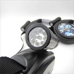 Cão camo trela retrátil com luz extensível automático grande animal de estimação chumbo forte tração corda para cães grandes andando 190 kg - Image 2