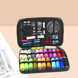 Kits de costura diy multi-função caixa conjunto para mão acolchoado costura linha de bordado acessórios de costura kits de ferramentas de costura - Image 1