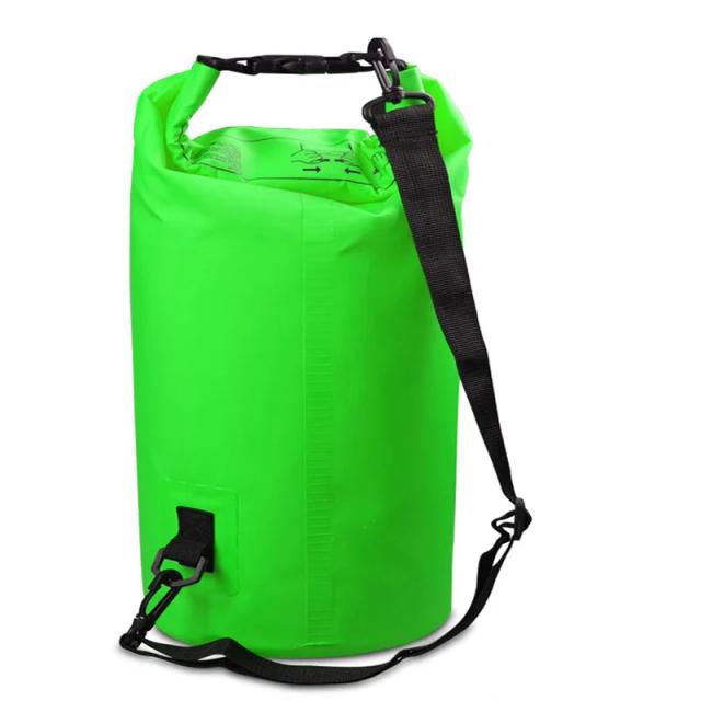 Saco de Viagem Impermeável Roadfisher 10L/20L/30L com Compartimento para Seco e Molhado, Ideal para Praia, Natação e Atividades Aquáticas