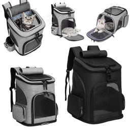 Pet Transportadora Mochila Expansível Gato Mochila para Cães Médios Gatos Grandes Dog Carrier Bag Viagem Respirável Animal Transport Bag - Image 1