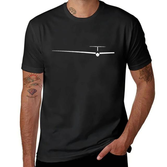 Camiseta Branca Lisa para Homens: Ideal para Fãs de Esportes e Aventura no Planador