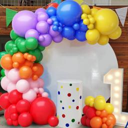 Colorido arco-íris balão Garland Arch Kit, balão de látex, decoração do casamento, festa de aniversário, crianças, decoração do chuveiro do bebê, multicolor - Image 2