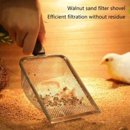 Colher De Areia De Aço Inoxidável Réptil Pá De Metal Sifter Fine Mesh Terrarium - Image 6