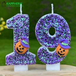 Sparklers Halloween Pumpkin Velas, Original, Feliz Aniversário, Decorações De Bolo Para Crianças Festa - Image 1