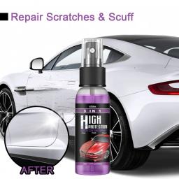 Car Nano Ceramic Coating Spray, polimento automático, pulverização de cera, alta proteção, pintura do carro, reparo do risco, 100ml, 3 em 1 - Image 2