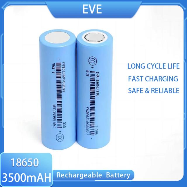 baterias recarregáveis da bateria 3500mAh da bateria de lítio de EVE 35V INR18650