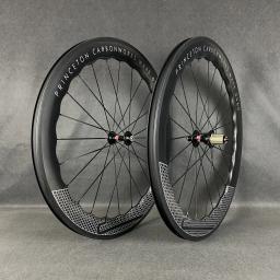 Aro de fibra de carbono para bicicleta de estrada 700C/freio V 6560 conjunto de rodas de estrada superfície UD com clincher/tubular/cubo de roda tubeless opcional - Image 1